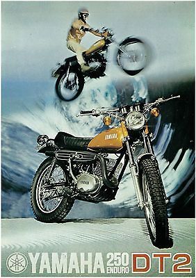 YAMAHA Brochure DT2 1972 250 Enduro Sales Catalog Catalogue ORIGINAL