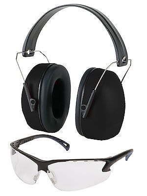 Pyramex Venture Gear Shooting Glasses & Noise Reduction Earmuff Combo