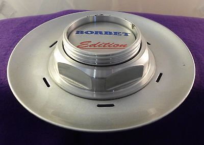 BORBET EDITION SILVER PLATE / NUT Custom Wheel Center Cap (SET OF 1)