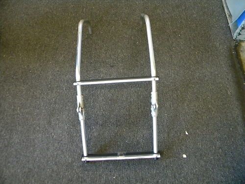 ALUMINUM 2 STEP BOAT LADDER 33 3/8 x 14 3/4 MARINE BOAT