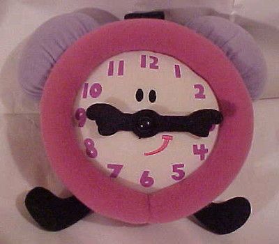 Blues Clues TICKETY TOCK Alarm CLOCK 7 Stuffed Plush DOLL w~Moveable