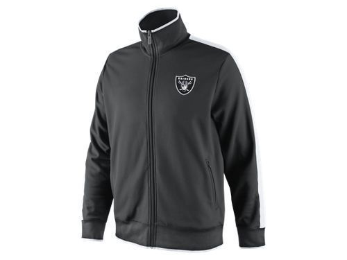 Oakland Raiders Sideline Track Jacket N98 by Nike ADULT NWT