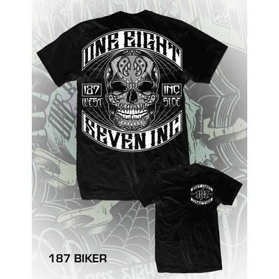 187 Inc SOA Biker T shirt Blk