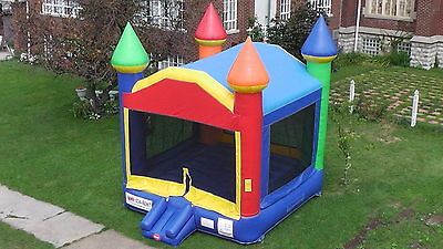 Used Commercial Inflatable Bounce House Rainbow Moonwalk Jumping