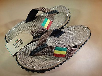 BRAND NEW BOB MARLEY FOOTWEAR MENS HEMP TAN/BROWN SANDAL FLIP FLOP