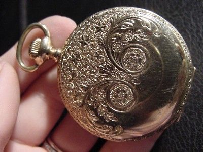 Antique Sun Dial Hunting Case Pocket Watch 6 Size NICE