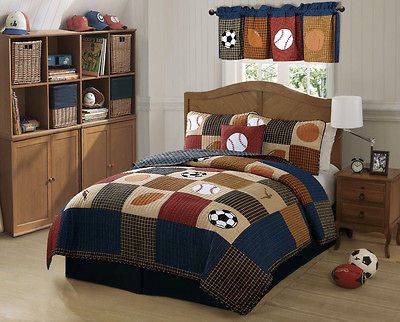 Classic Sports Twin Quilt Set