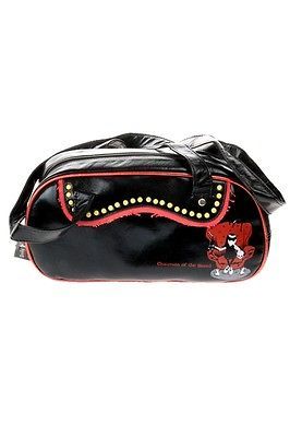 the Strange   Chairman of the Bored Bag Purse Handbag Black Vinyl