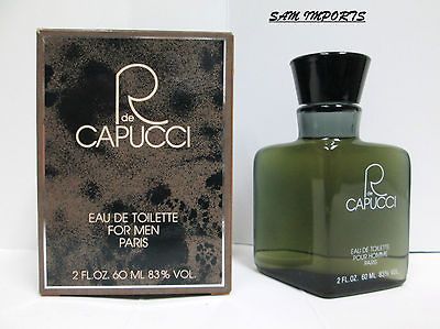 DE CAPUCCI 2 OZ EDT MEN PERFUME BRAND NEW IN BOX DISCONTINUED NEVER