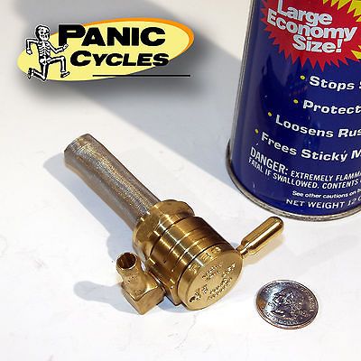 GOLAN BRASS CK 22MM 5/16 HOSE FORWARD HARLEY XS650 CUSTOM