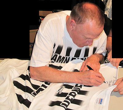 WWE SHAWN MICHAELS + EARL HEBNER SIGNED I SCREWED BRET T SHIRT MEN