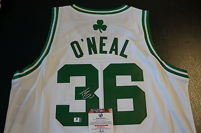 SHAQUILLE ONEAL SIGNED JERSEY AUTOGRAPH NBA BOSTON CELTICS GAI COA