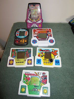 ELECTRONIC GAMES LOT (6) TIGER BASEBALL BOWLING BASKETBALL PIN BOT