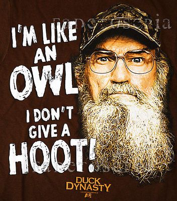 SHIRT SI DONT GIVE HOOT COMMANDER ROBERTSON LOGO BUCK CALLS HEY