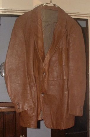 KOOL VINTAGE 1950s? BROWN LEATHER RICKY JACKET 48 