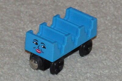 Train Vintage Wooden 1997 ADA Blue Passenger Car Britt Allcroft RARE