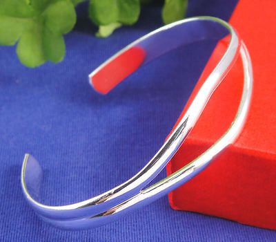 Fashion Silver lovely Cuff Bangle Bracelet br001