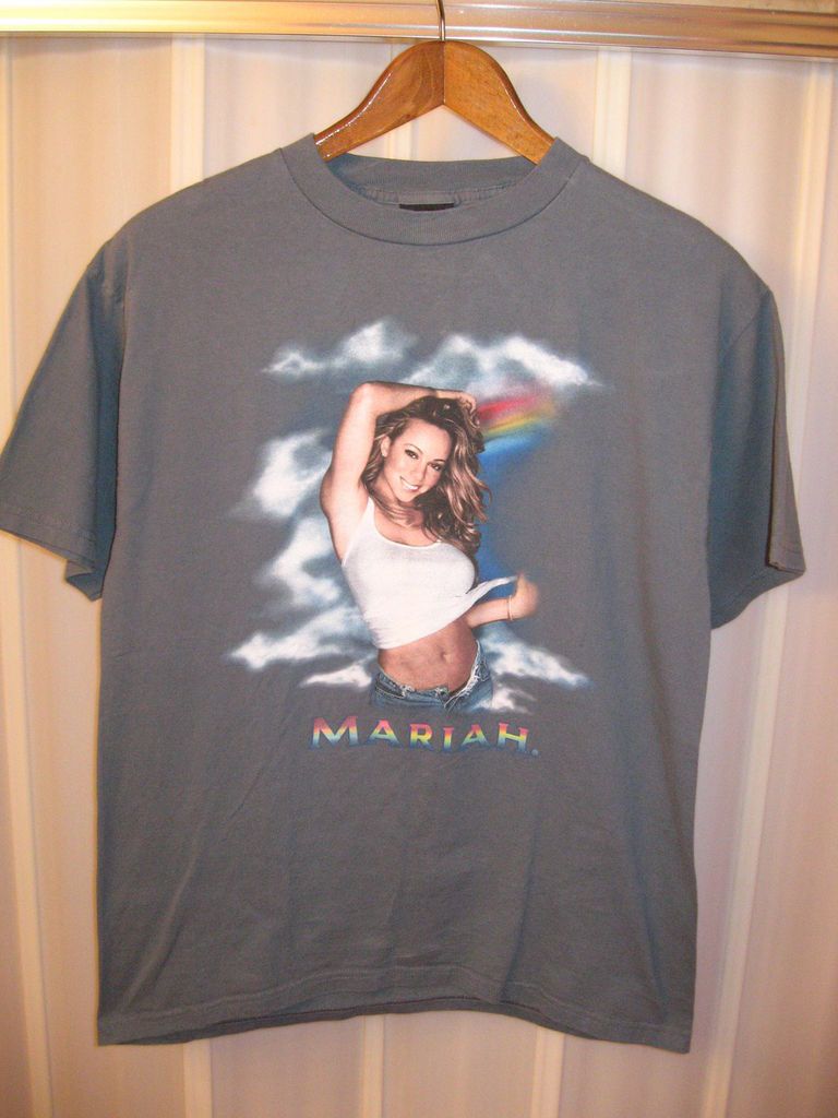 Mariah Carey Rainbow Pop Concert World Tour R&B Hip Hop 2000 Gray T