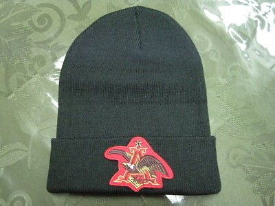 BUDWEISER EAGLE BEER BEANIE BEANNIE CAP LOGO LOOK & 