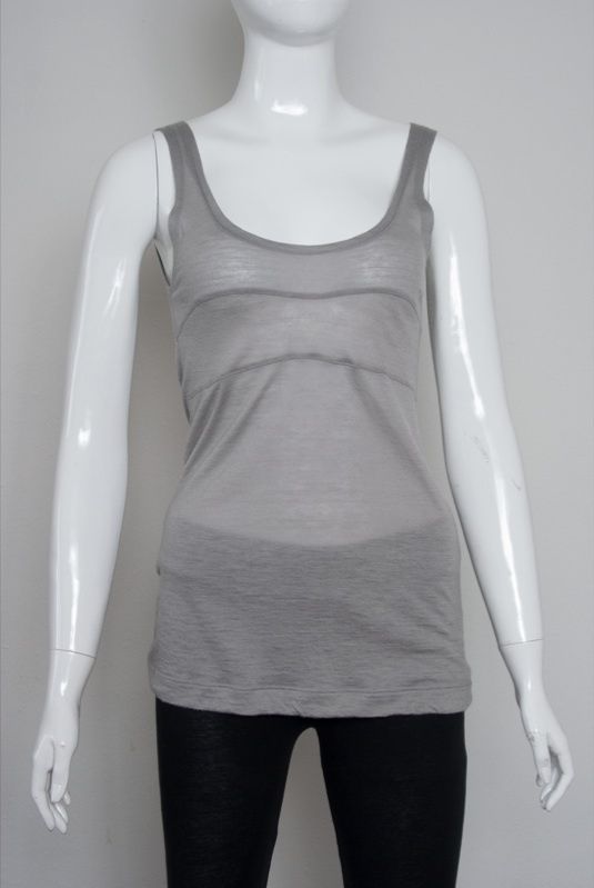 Kristensen Du Nord Grey Cashmere Tank Top sz 2