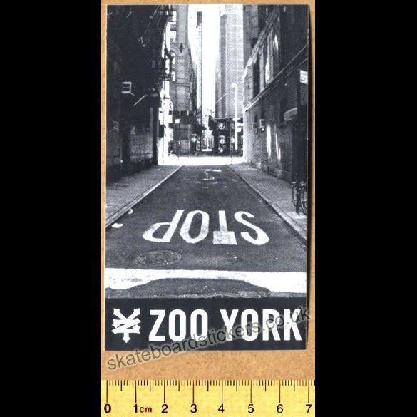 ZOO YORK SKATEBOARD STICKER   NEW STREET SKATING SK8 BMX SKATE