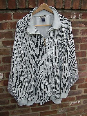 Godbody Mens Fabulous Zippered Knit Jacket/Top, Size 2XL