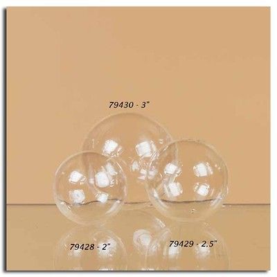 Glass Floating 2.5 Medium Bubbles Iridescent Floral Wedding Decor