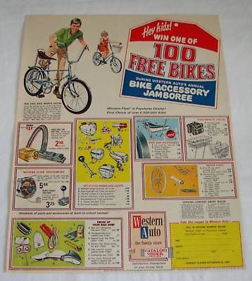 1967 WESTERN AUTO Bicycle Accessory Jamboree ad