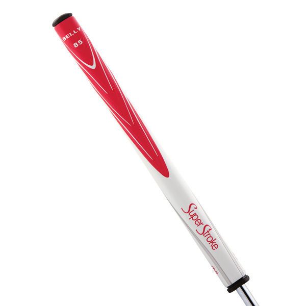 STROKE 17 INCH BELLY PUTTER, LONG PUTTER GRIP. RED SUPERSTROKE 17