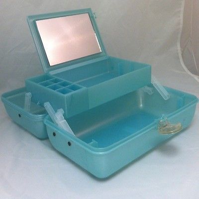 Caboodles Cosmetic Organizer Makeup Train Case 2622 Storage Vintage LG