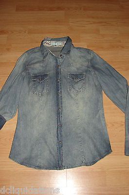 NWT Jean Shirt M, Womens Denium Shirt Med. Maurices Jean Shirt Medium