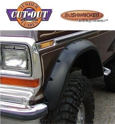 BUSHWACKER 20013 11 Front Cutout Style Fender Flares for 1973 1979