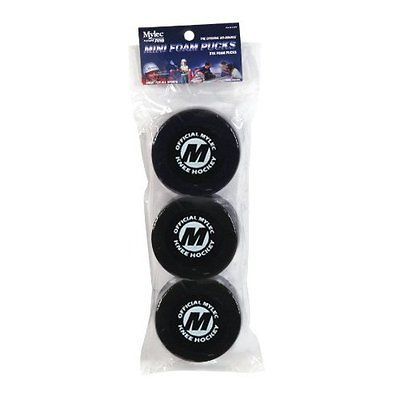 NEW Original No Bounce Mylec 3 Pack Mini FOAM Knee Hockey Indoor PUCKS