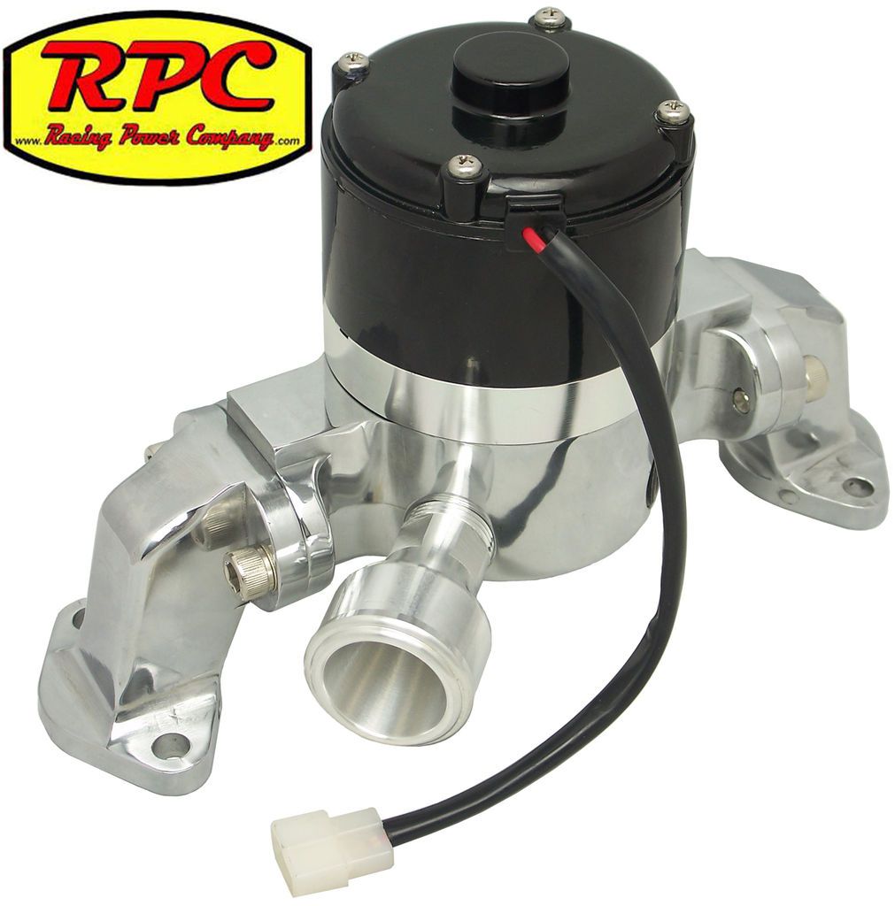 SBC Chevy Small Block Electric Water Pump Kit, Billet, High Volume