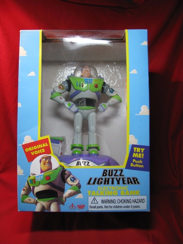 DISNEY TOY STORY BUZZ LIGHTYEAR ORIGINAL TALKING BANK ORIGINAL VOICE