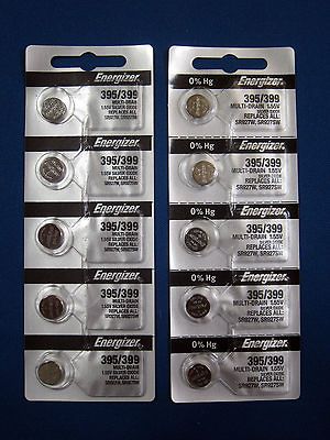 PK) Energizer 395/399 Silver Oxide Watch Battery Multi Drain 1.55 V