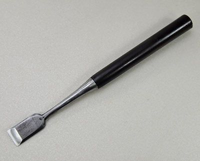 Japanese Vintage Ebony Chisel Signed Tuki Nomi 23 mm Blade Woodworking