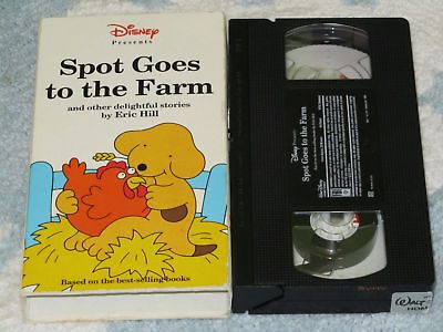 DISNEY SPOT GOES TO THE FARM~ ERIC HILL VHS PRESCHOOL~5 EPISODES~FREE