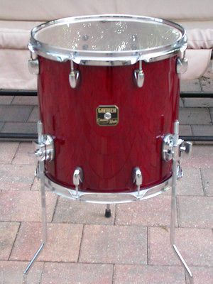 RECENT GRETSCH 14 CATALINA MAPLE FLOOR TOM in CHERRY RED for DRUM SET