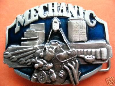 MECHANIC CAR TRUCKS GARAGE MENS TOOL BOX BELT BUCKLE BELTS BUCKLES