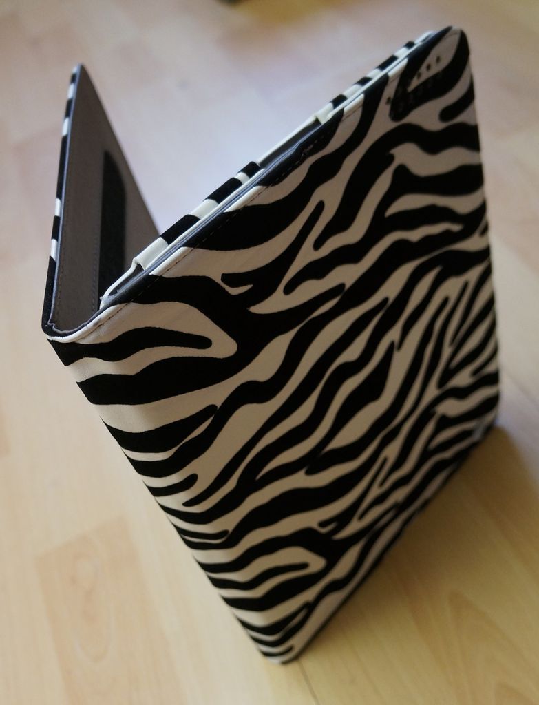 iPad 3 iPad 4 Zebra Print Flip Wallet Leather Case Stand Cover   New