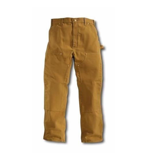 Carhartt B01   Carhartt Double Front Work Dungarees   Carhartt Brown