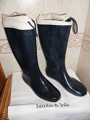 BIMBA Y LOLA WOMEN RAIN BOOTS SIZE L NEW BIMBA Y LOLA BOTAS LLUVIA