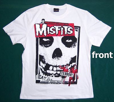 MISFITS ESCAPE FIEND FACE TERROR SHOW WHITE T SHIRT XL X LARGE NEW