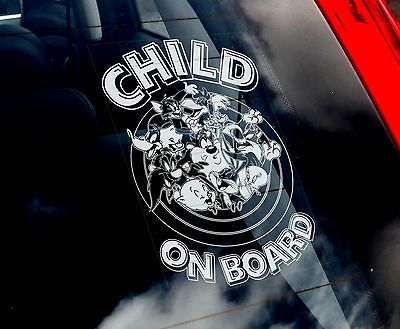 Child On Board   Looney Tunes Car Sticker   OR Kids   Tom,Jerry,Taz