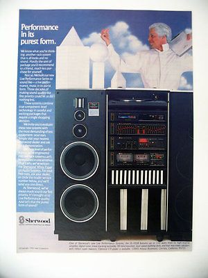 Sherwood SS 1028 Stereo Rack System 1985 print Ad advertisement