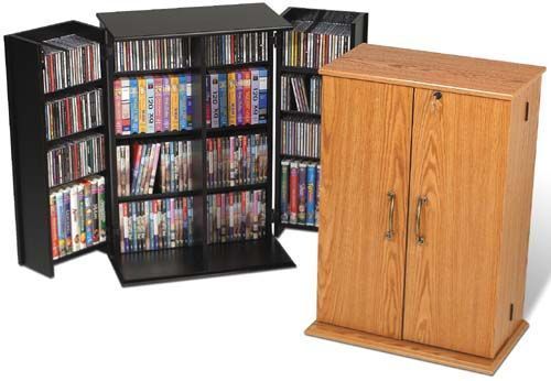 CD DVD Storage Cabinet w/ Lock 376 CD 192 DVD   NEW