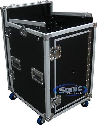 Mr DJ CASE 5000 Heavy Duty Pro Audio DJ Equipment Rack Case w/ Casters