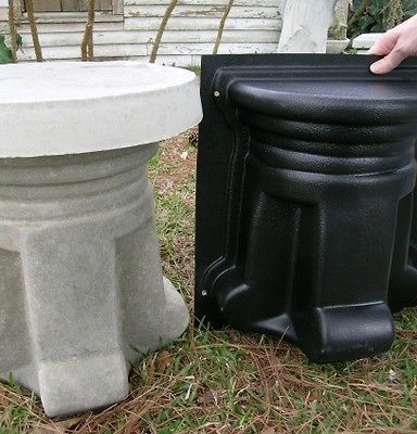 CEMENT CONCRETE PEDESTAL & BENCH LEG MOLD, 2 MOLDS