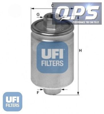 Chevrolet Blazer S10/T10 2.2 F.I. (VIN 4) UFI Fuel Filter, 01/94   12